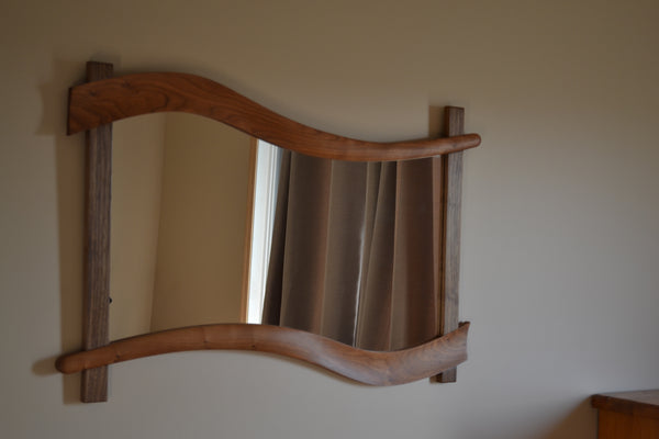 Walnut and Cherry Mirror Frame - Natural Inspirations Woodworking